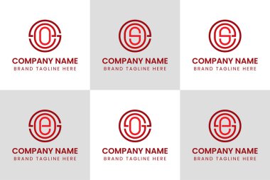 SEO SOE EOS ESO OSE Monogram Logosu, her iş için uygun