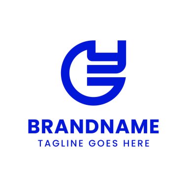 GY Monogram Logosu, YG harfleriyle başlayan her iş için.