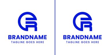 Acil Servis Monogram Logosu, RE Acil 'in baş harfleriyle başlayan her iş için.