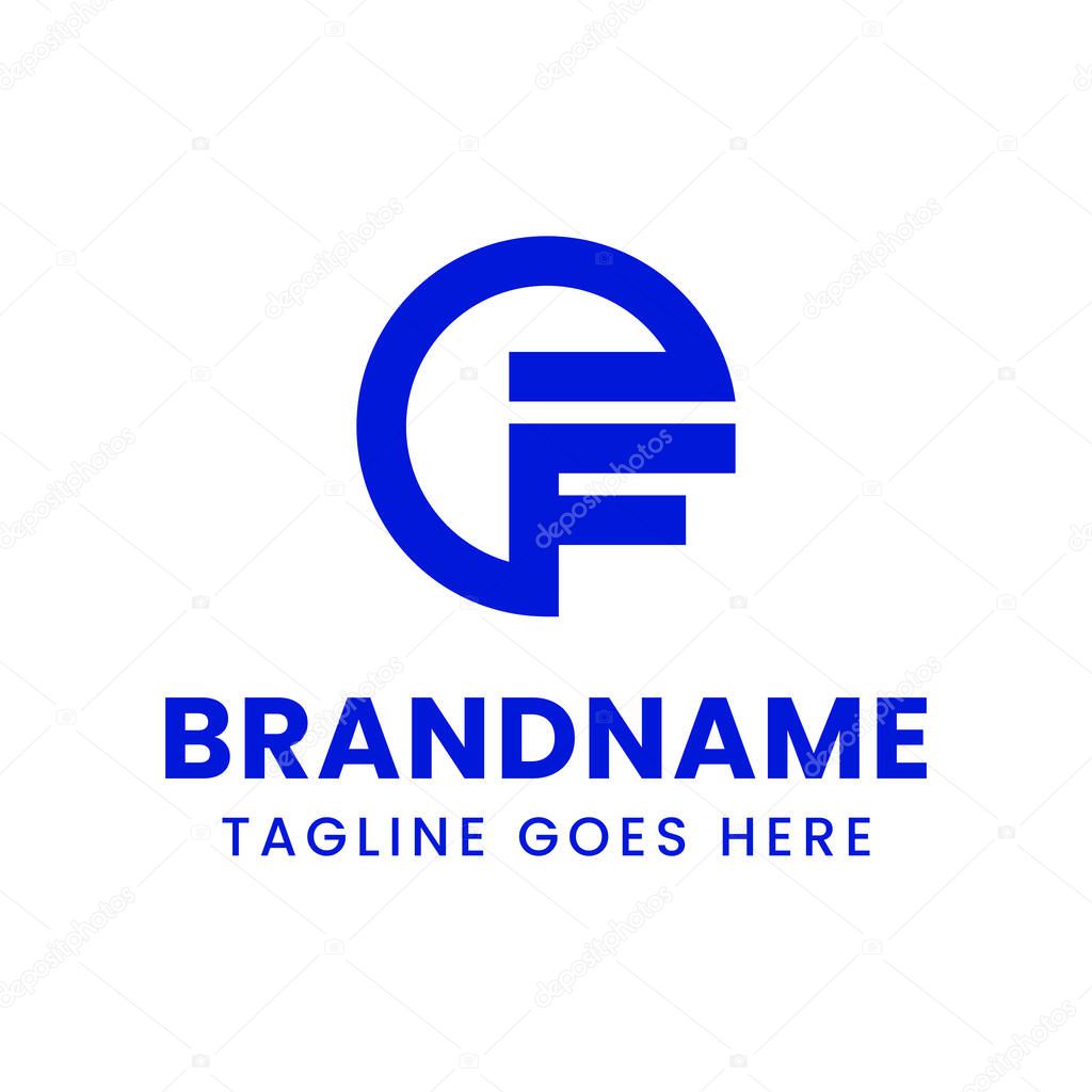 Letters EF Monogram Logo, for any business with FE EF initials