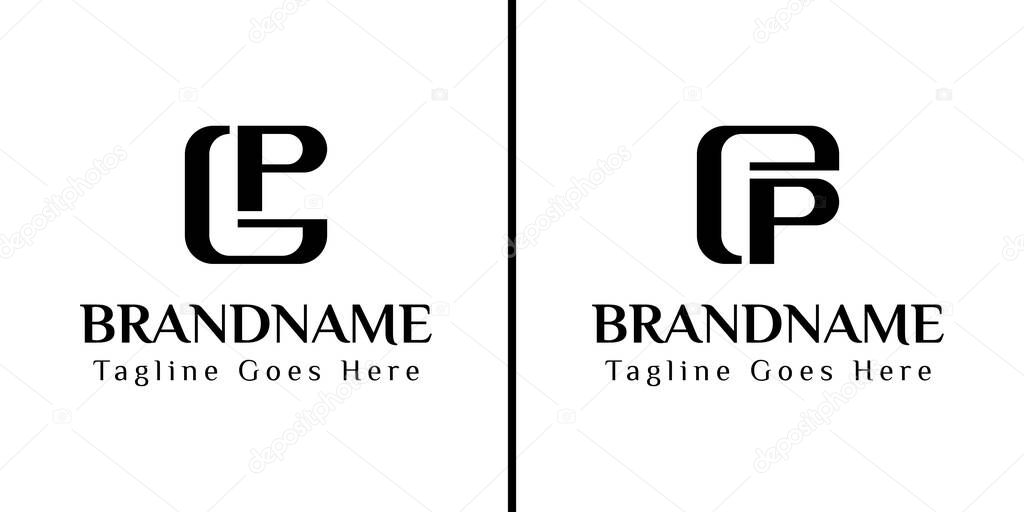 Letters GP and EP Monogram Logo, for business with GP PG EP PE initials
