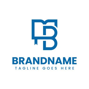 B harfi veya MB Kitap Eğitim Logosu, bilgi, ilham ve akademik mükemmelliği sembolize eder