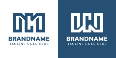 MC ve WC Monogram Logosu harfleri, MC CM WC baş harfleri olan her marka için uygundur.