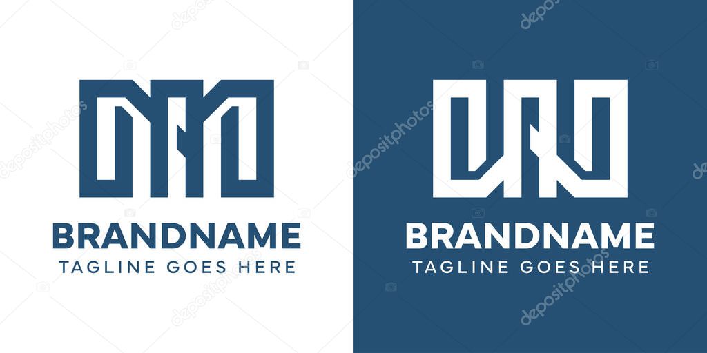 Letters MA and WA Monogram Logo, suitable for any brand with MA AM WA AW initials
