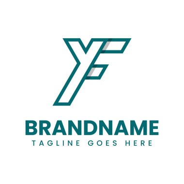 YF veya FY Monogram Logosu harfleri, YF veya FY harfleri ile başlayan her marka için uygundur.