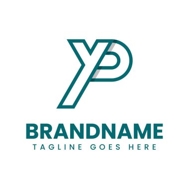 YP veya PY Monogram Logosu harfleri, YP veya PY harfleri olan her marka için uygundur.