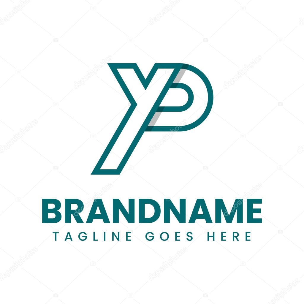 Letters YP or PY Monogram Logo, suitable for any brand with YP or PY initials