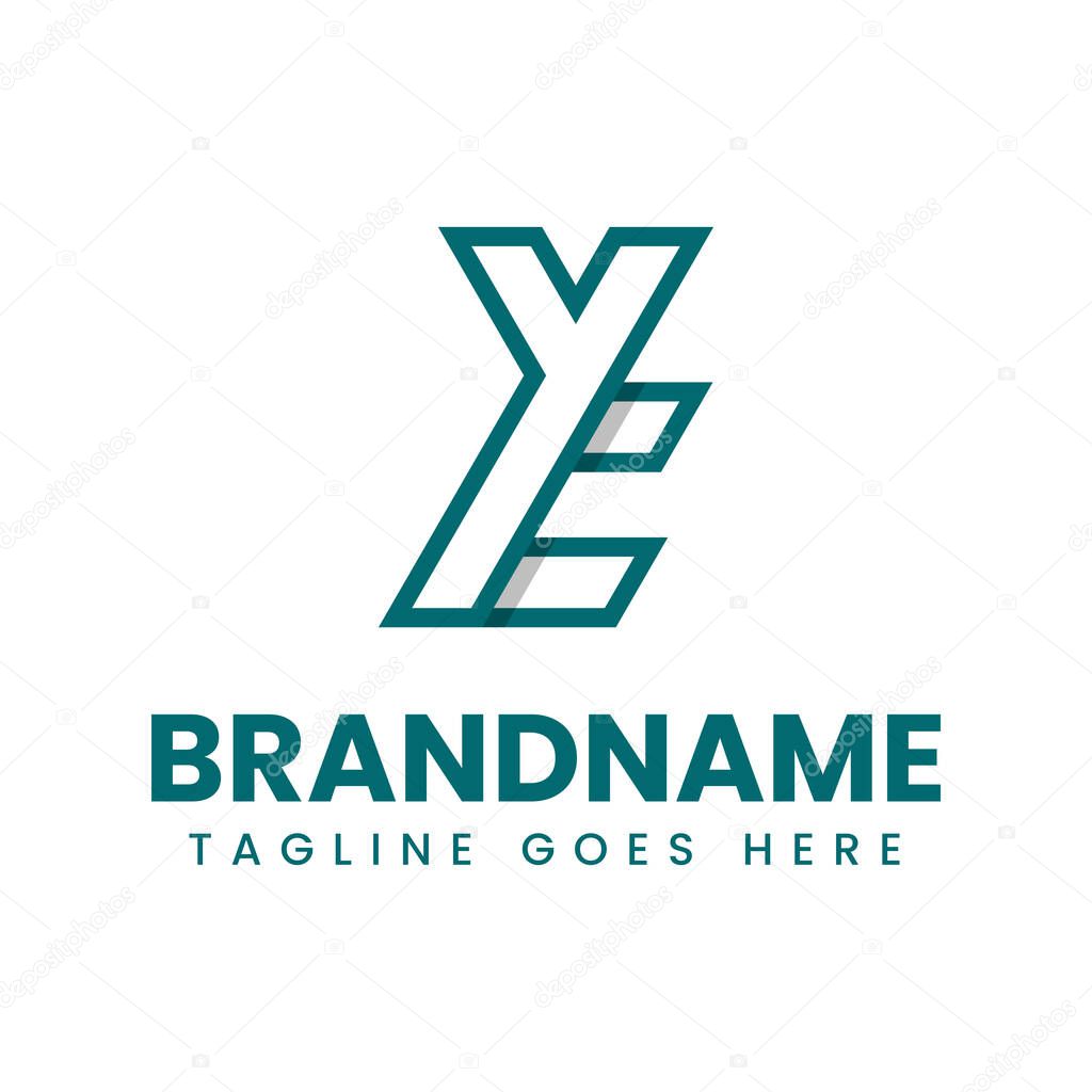 Letters YT or TY Monogram Logo, suitable for any brand with YT or TY initials