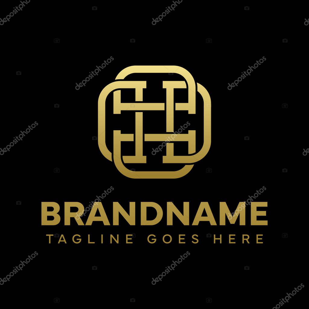 Letters DDDD Ornament Logo, symbolizing elegance, harmony, and creativity