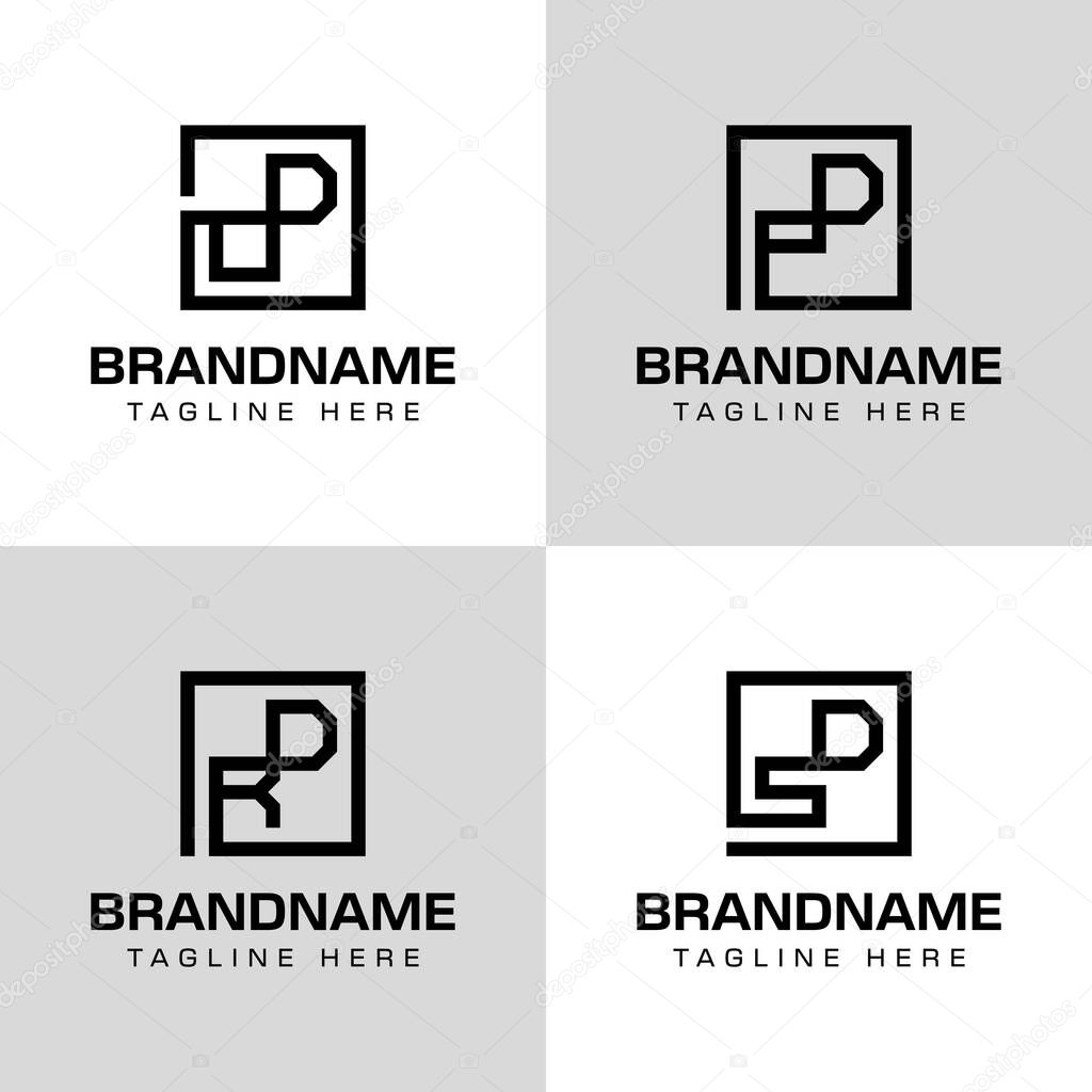 Letters OD PD RD SD Monogram Logo Set, for business with OD DO PD DP RD DR SD DS initials