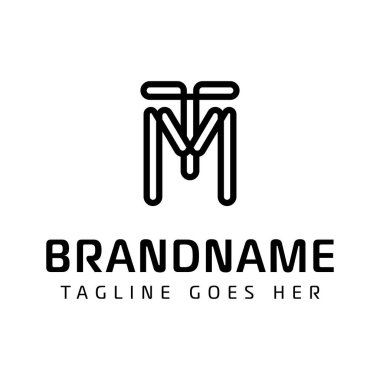 MT ve TM harfleriyle iş yapmak için MT Monogram Logosu