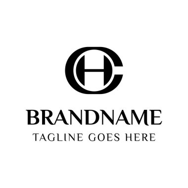 CH Monogram Logosu Harfleri, CH veya HC harfli herhangi bir iş veya kimlik için