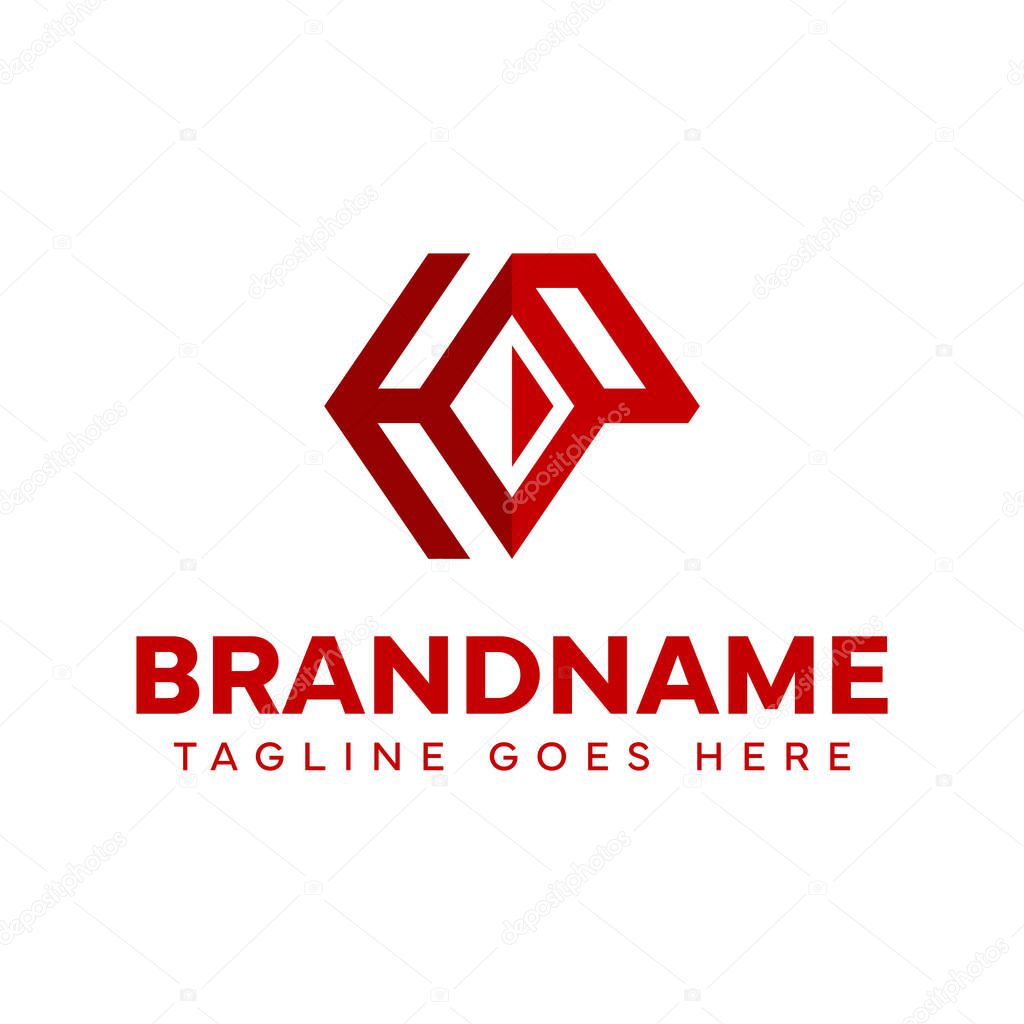 Letters HP Diamond Logo, symbolizing elegance, strength, and premium identity