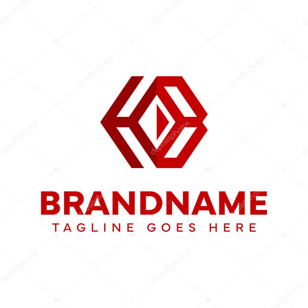 Letters HB Diamond Logo, symbolizing elegance, strength, and premium identity