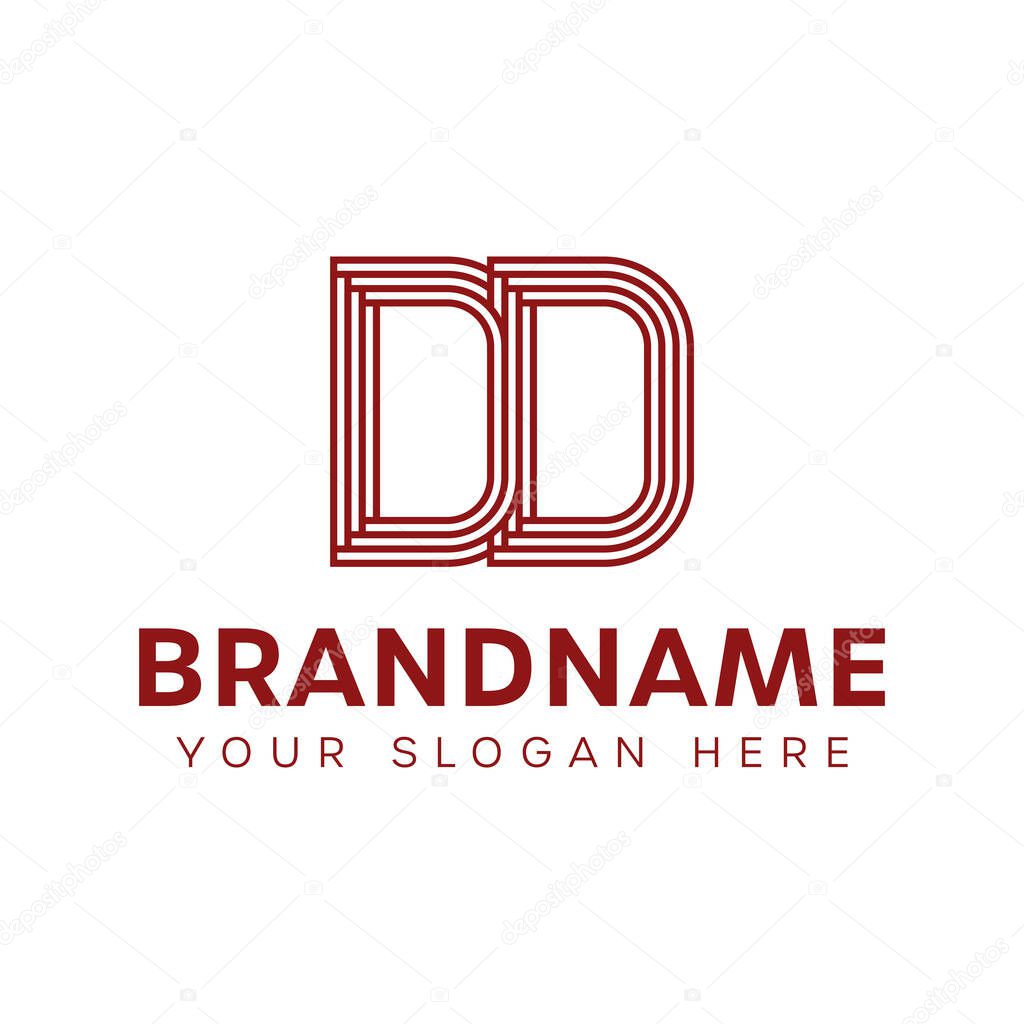 Letters DD Monogram Logo, for business with DD initials