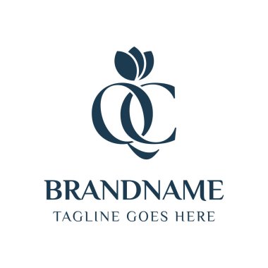 Harfler QC Güzellik Logosu, karmaşıklığı, stili ve zamansız güzelliği simgeliyor.