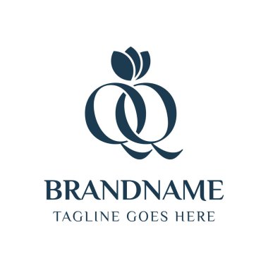 Harfler QQ Güzellik Logosu, karmaşıklığı, stili ve zamansız güzelliği simgeliyor.