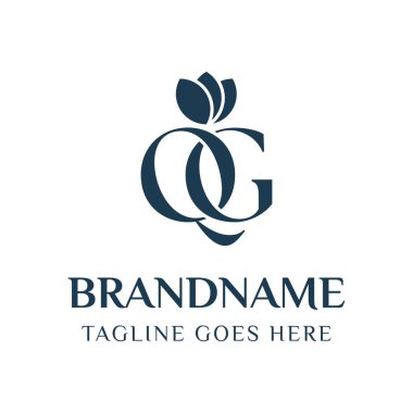 Harfler QG Güzellik Logosu, karmaşıklığı, stili ve zamansız güzelliği simgeliyor.