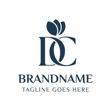 DC Harfleri Güzellik Logosu, karmaşıklığı, stili ve zamansız güzelliği simgeliyor.