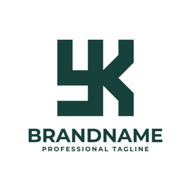 YK Monogram Logosu Harfleri, YK veya KY harfleriyle başlayan her iş için uygundur