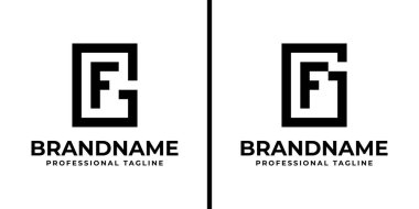 GF Monogram Logosu Harfleri, GF veya FG harfleriyle başlayan her iş için uygundur.