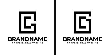 GC Monogram Logosu Harfleri, GC veya CG baş harfleri olan her iş için uygundur