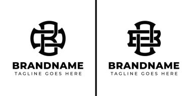 BO ve OB harfleri OB Monogram Logosu, kadın hastalıkları ve doğum uzmanının baş harfleri için uygun.