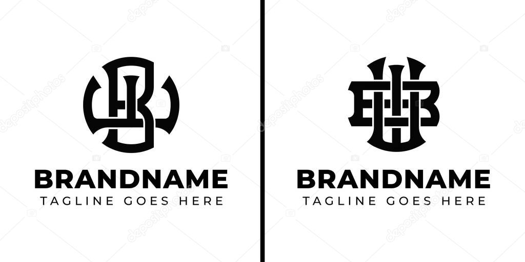 Letters BW and WB Monogram Logo, suitable for business with WB or BW initials