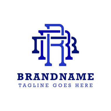 Harfler RRR Monogram Logosu, her marka için uygun