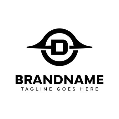 D harfi Kara Delik Logosu, gizemi, derinliği ve güçlü enerjiyi simgeliyor.