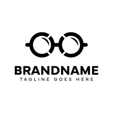 H Gözlüğü Modern Logo, zekayı, vizyonu ve akıllı tasarımı simgeliyor.