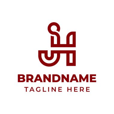 Harfler HJ veya JH Monogram Logosu, JH veya HJ harfleri olan her marka için uygundur.