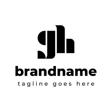 GH Monogram Logosu Harfleri, GH veya HG baş harfleri olan her iş için uygundur
