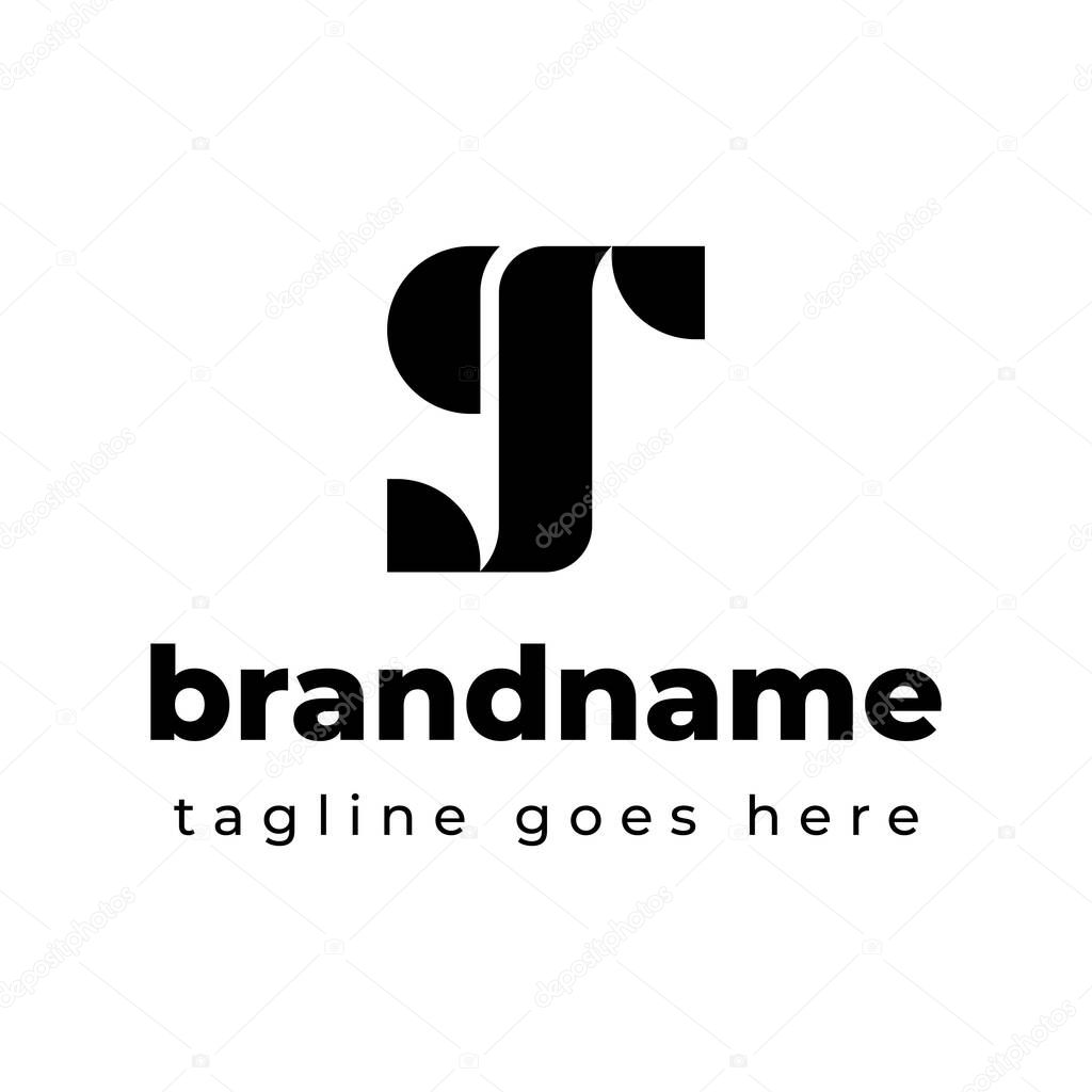 Letters GR Monogram Logo, suitable for any business with GR or RG initials