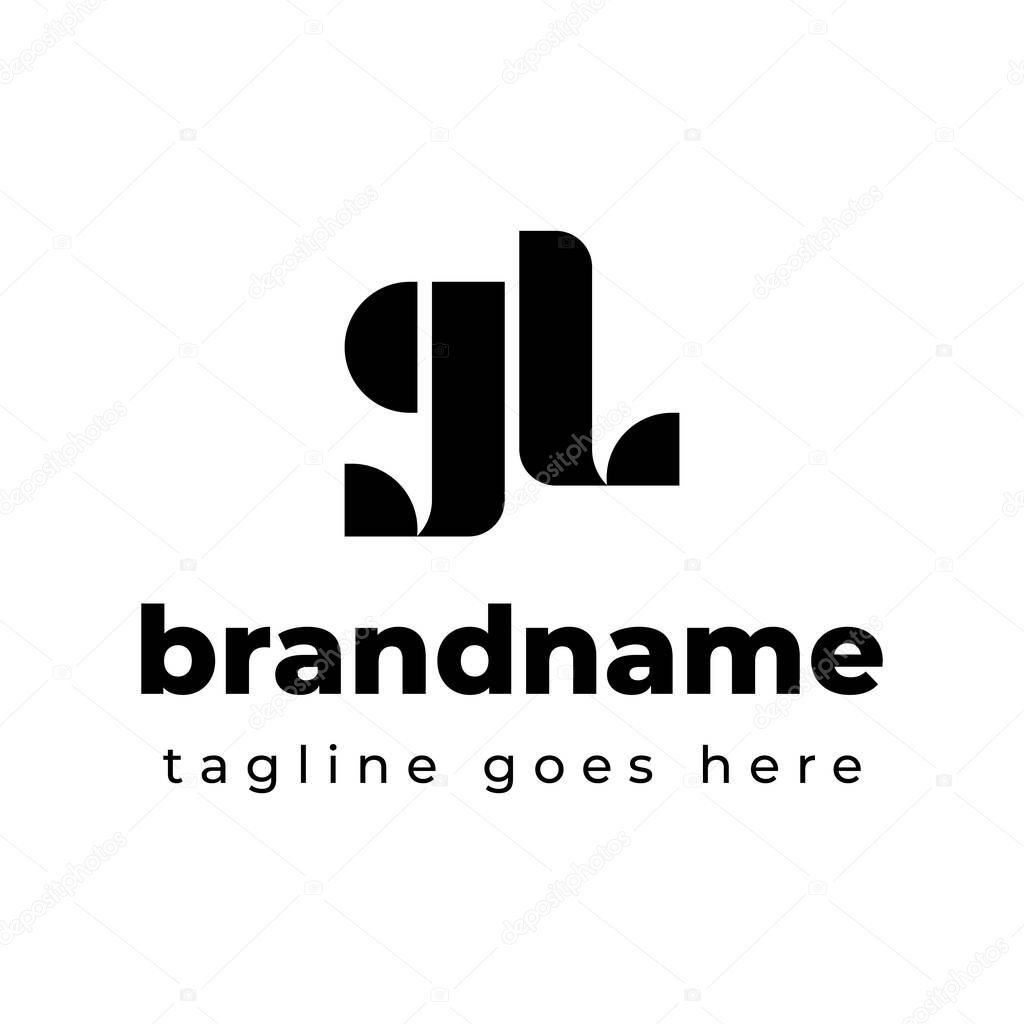 Letters GL Monogram Logo, suitable for any business with GL or LG initials