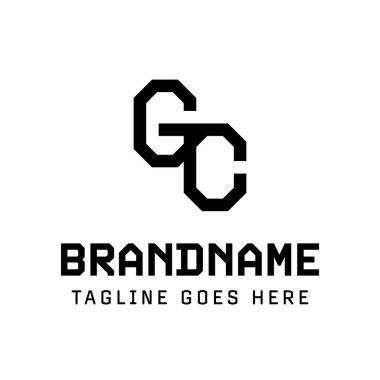 CG veya GC baş harfleri olan her marka için uygun olan GC Monogram Logosu