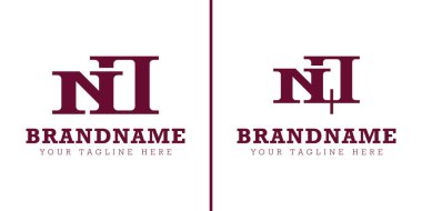 HAYIR ve NQ Monogram Logosu, HAYIR NQ QN baş harfleriyle iş yapmak için