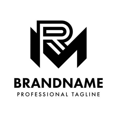 Harfler MR Monogram Logosu, MR veya RM harfleriyle başlayan her iş için uygundur.