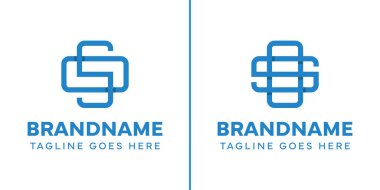 SO ve ES + Tıbbi Logo harfleri, sağlık, bakım ve dengeyi sembolize ediyor