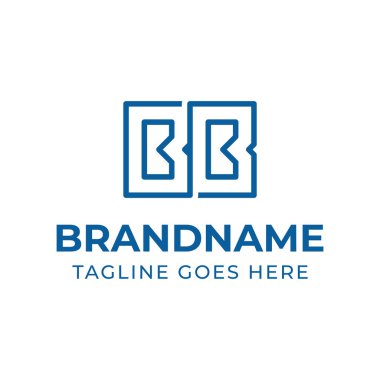 Harfler BB Monogram Logosu, her iş için uygundur