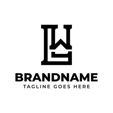 LW Monogram Logosu harfleri, LW veya WL harfleri olan her marka için uygundur.