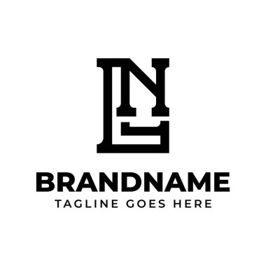 LN Monogram Logosu harfleri, LN veya NL harfleri olan her marka için uygundur.