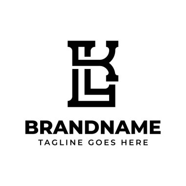 LK Monogram Logosu Harfleri, LK veya KL harfleri olan her marka için uygundur