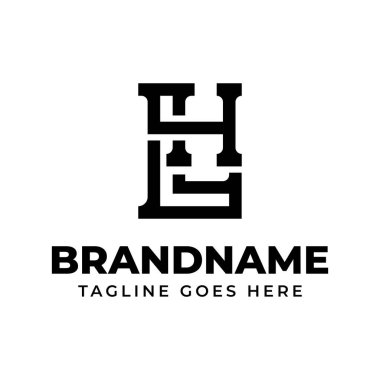 LH Monogram Logosu harfleri, LH veya HL harfleri olan her marka için uygundur.