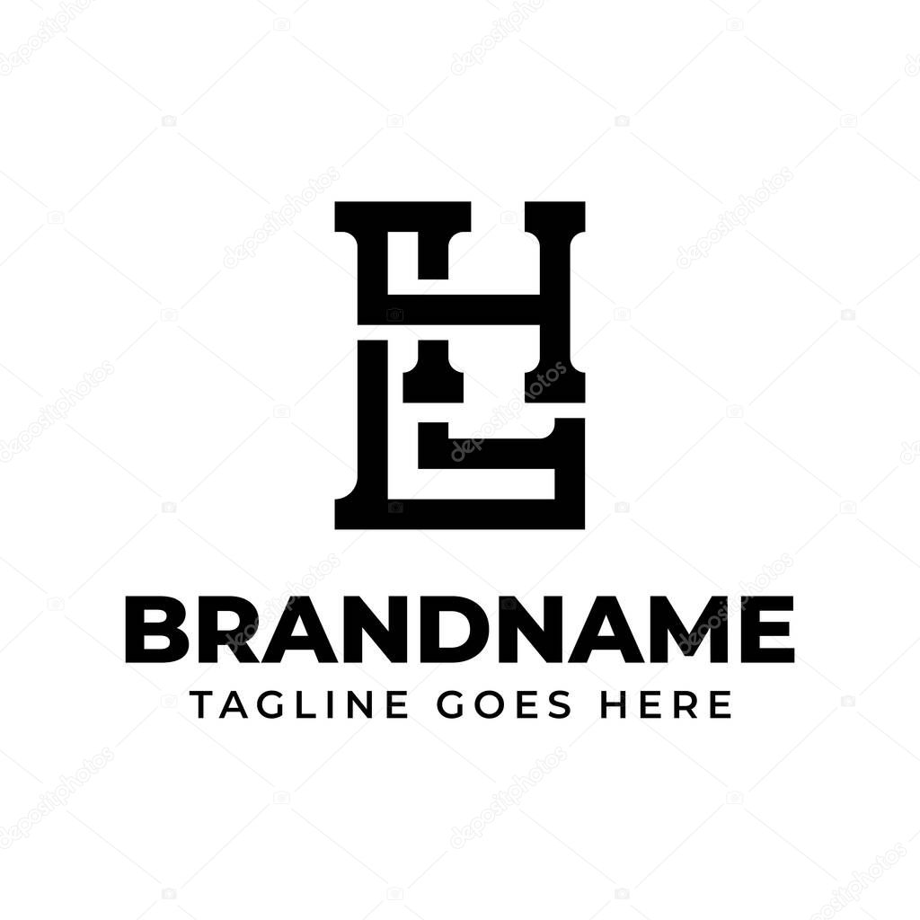 Letters LH Monogram Logo, suitable for any brand with LH or HL initials