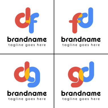 DFD DG GD Logosu, eğlenceli, enerjik ve neşeli bir logoyu temsil ediyor.