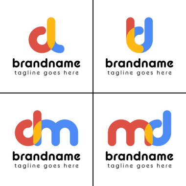 Mektuplar eğlenceli, enerjik ve neşeli bir logoyu temsil ediyor.