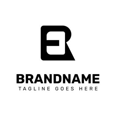 Acil Servis Monogram Logosu. Acil Servis veya RE baş harfleri olan her iş için uygundur.