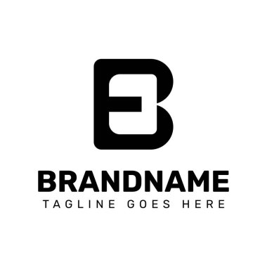 EB Monogram Logosu harfleri, EB veya BE baş harfleri olan her iş için uygundur