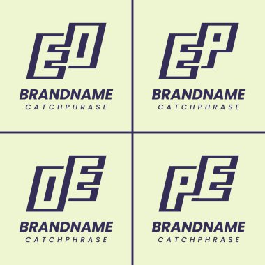 EO OE EP EP Beden Eğitimi Monogram Logosu Ayarları, her iş için uygundur